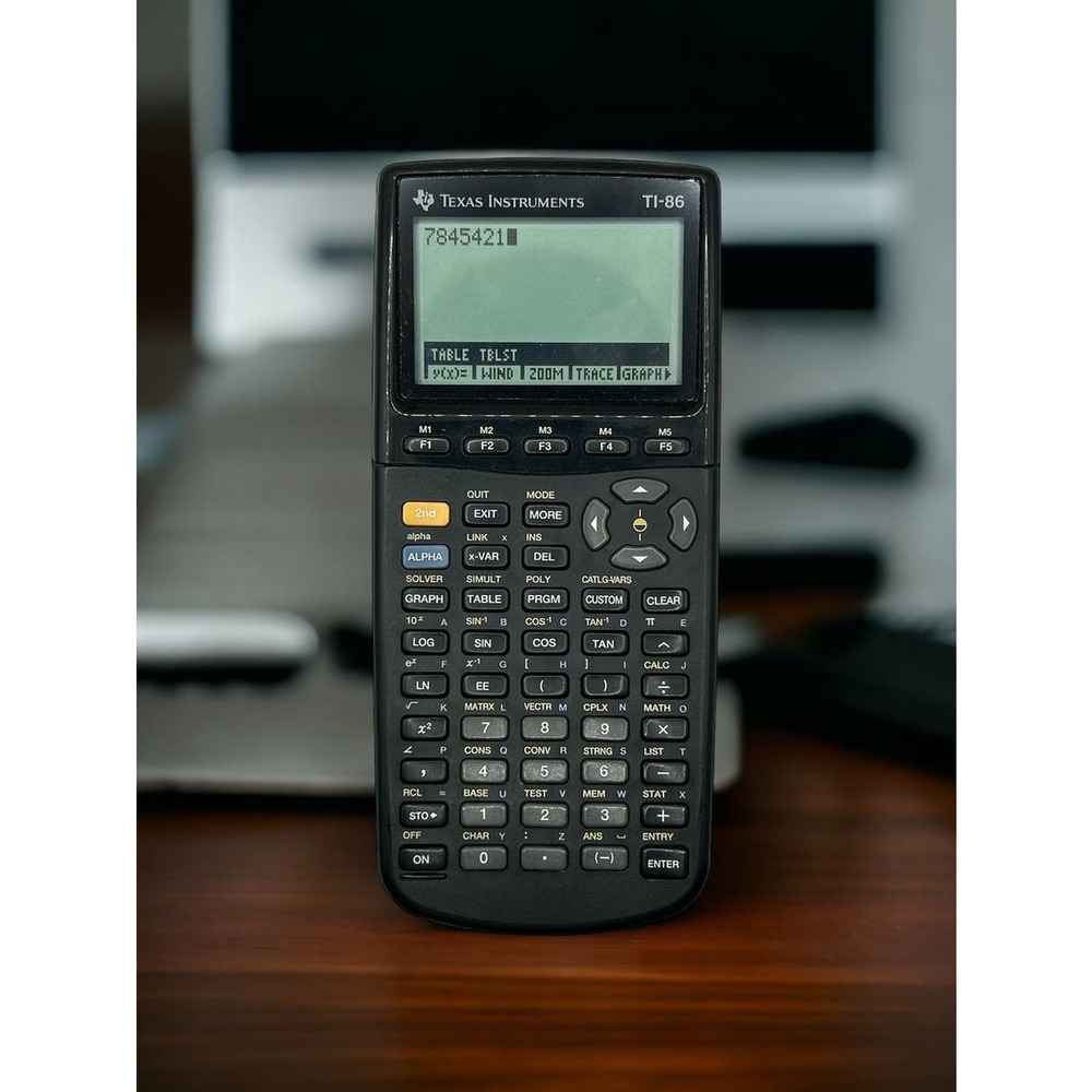 Texas Instruments TI-86 Plus Graphing Calculator Tested, Batteries not Included